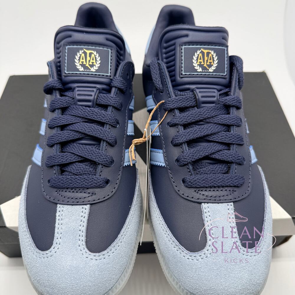 Adidas Samba AFA Argentina 50th JR6352 Shadow Navy Gold Men's 6.5 NIB - Picture 6 of 9